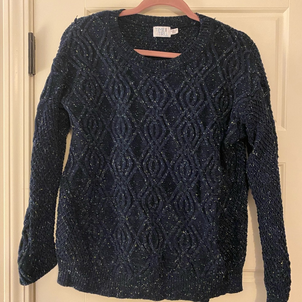 Time and Tru blue sweater